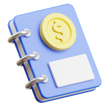 Carnet de transactions  3D Icon