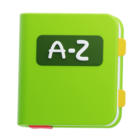 Livre de vocabulaire  3D Icon