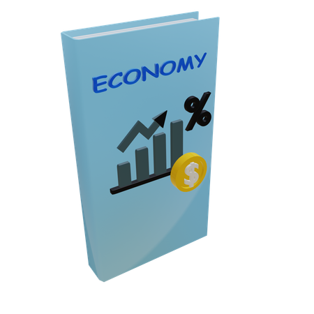 Livre d'économie  3D Icon