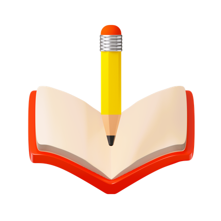 Livre d'écriture  3D Icon