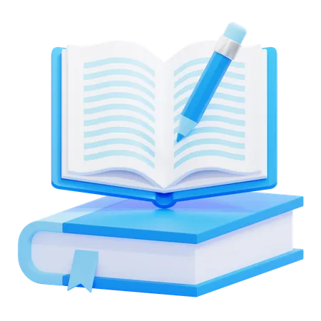 Livre d'écriture  3D Icon