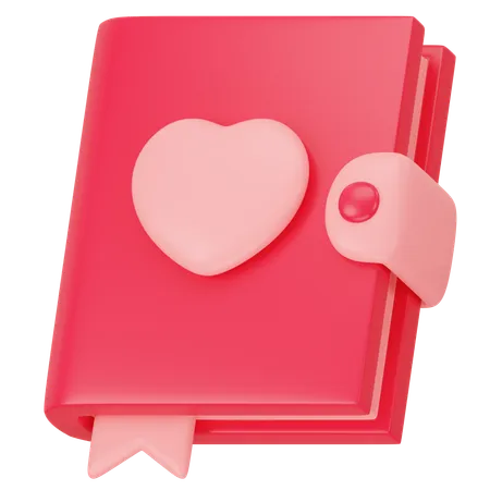 Livre d'histoire d'amour  3D Icon