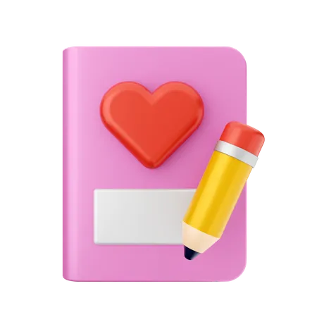 Livre d'histoire d'amour  3D Icon