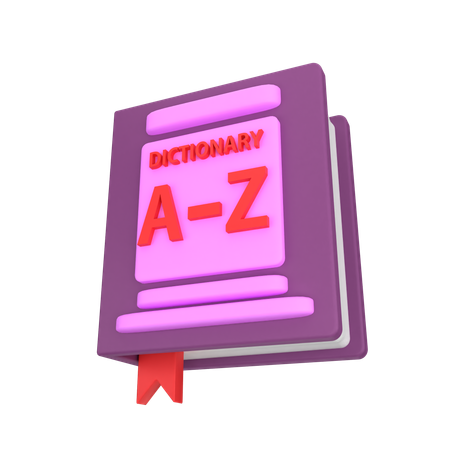 Dictionnaire de livre  3D Icon