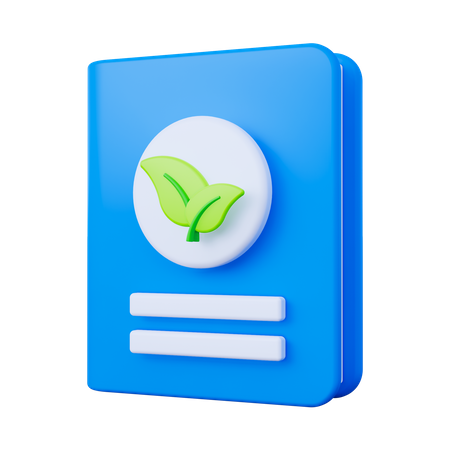 Livre écologique  3D Icon