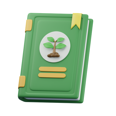 Livre d'écologie  3D Icon