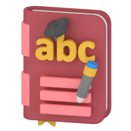 Livre éducatif  3D Icon