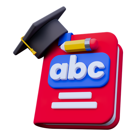 Livre éducatif  3D Icon