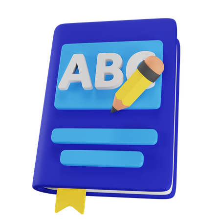 Livre éducatif  3D Icon