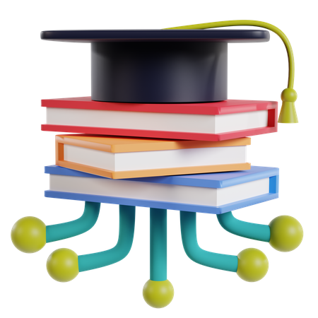 Livre éducatif sur l'IA  3D Icon