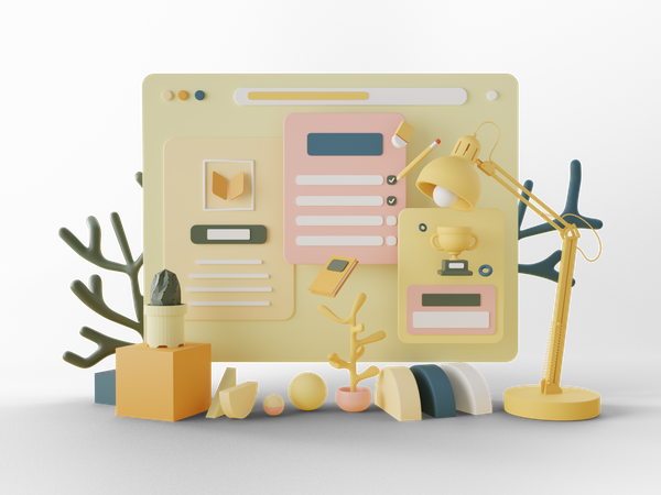 Livre électronique en ligne  3D Icon