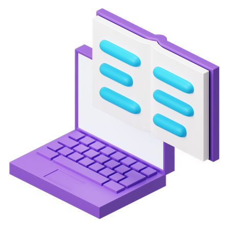 Livre en ligne  3D Icon