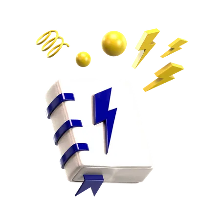 Livre d'énergie  3D Icon