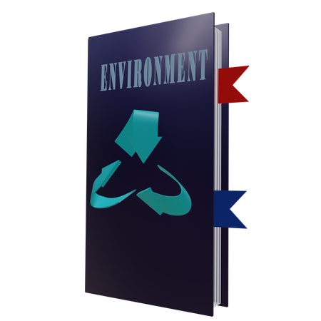 Livre sur l'environnement  3D Icon