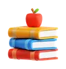 livre et pomme