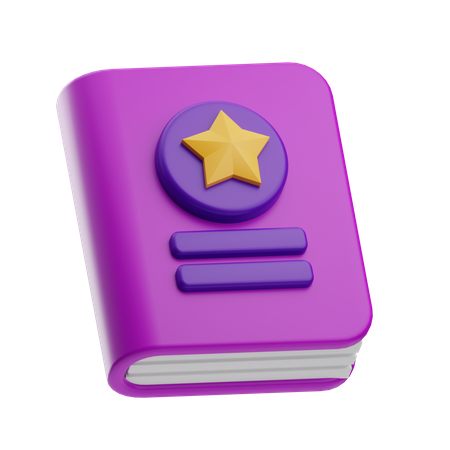 Livre étoile  3D Icon