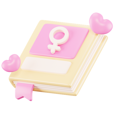 Livre de femmes  3D Icon