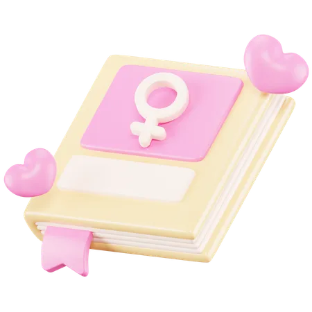 Livre de femmes  3D Icon