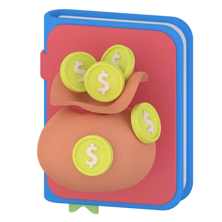 Livre financier  3D Icon