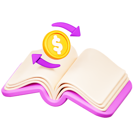 Livre financier  3D Icon