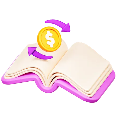 Livre financier  3D Icon