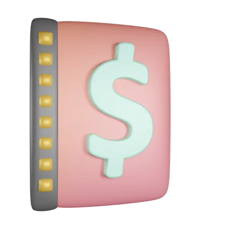 Livre financier  3D Icon