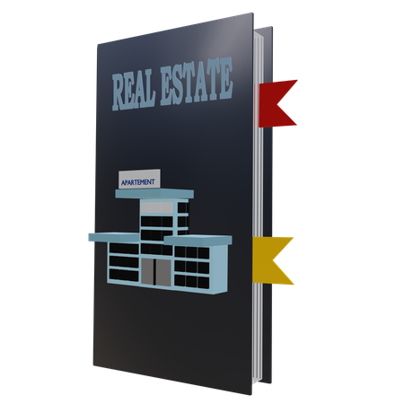 Livre immobilier  3D Icon