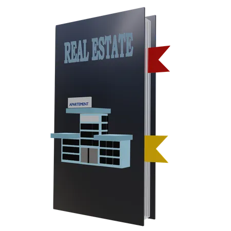 Livre immobilier  3D Icon