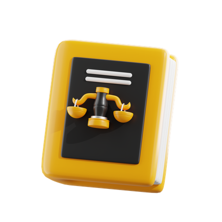 Livre de justice  3D Icon