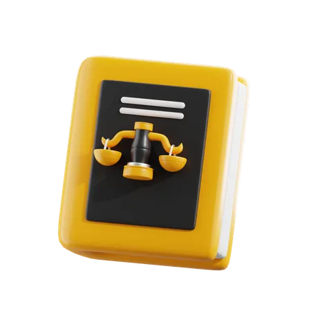 Livre de justice  3D Icon