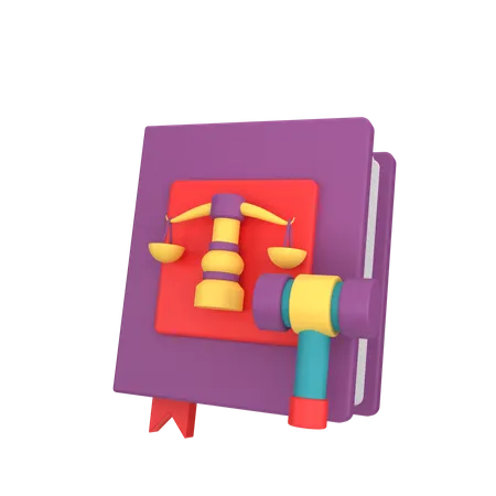 Livre de justice  3D Icon