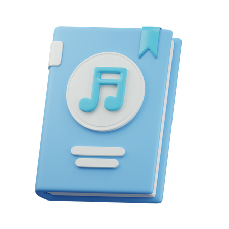 Livre de musique  3D Icon