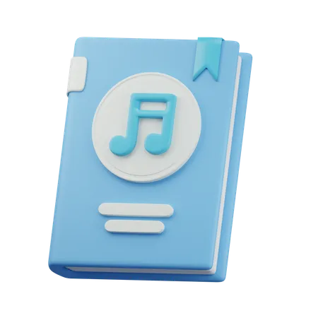 Livre de musique  3D Icon