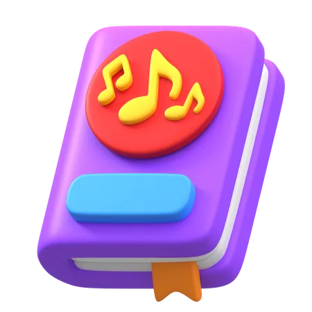 Livre de musique  3D Icon