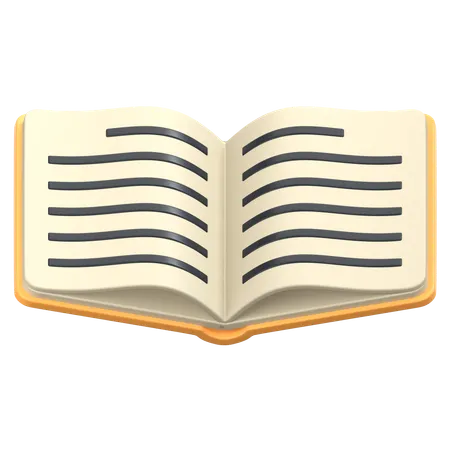 Livre ouvert  3D Icon