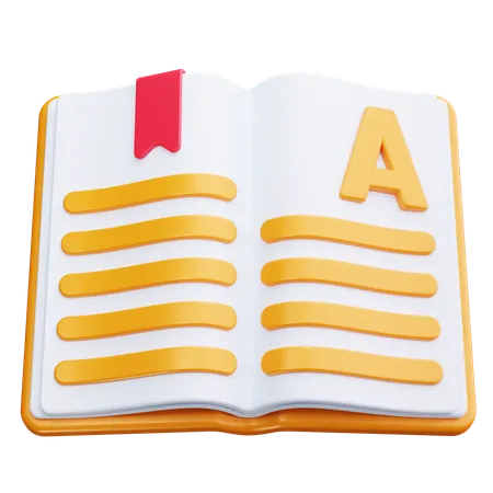 Livre ouvert  3D Icon