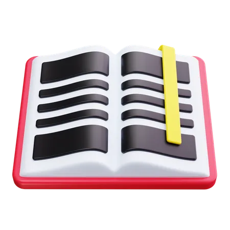 Livre ouvert  3D Icon