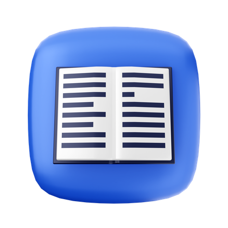 Livre ouvert  3D Icon