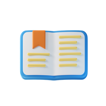 Livre ouvert  3D Icon