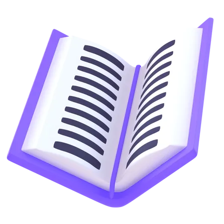 Livre ouvert  3D Icon