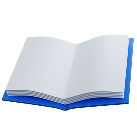 Livre ouvert vide  3D Icon