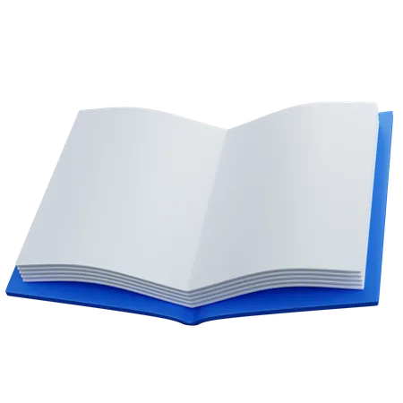 Livre ouvert vide  3D Icon