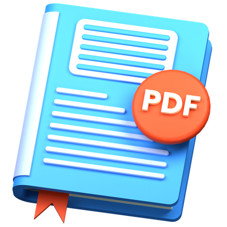 Livre pdf  3D Icon