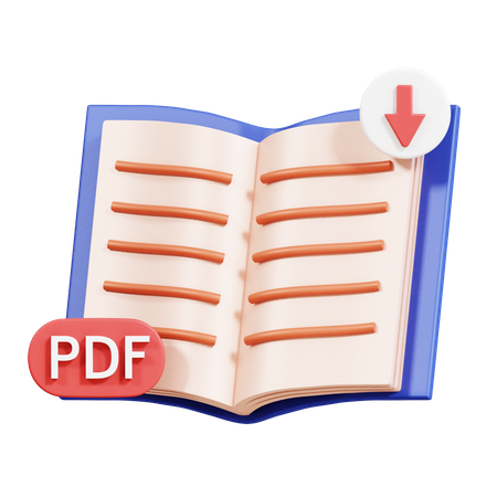 Livre pdf  3D Icon
