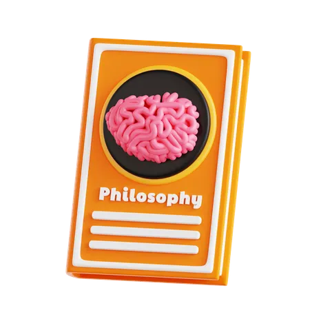 Livre de philosophie  3D Icon