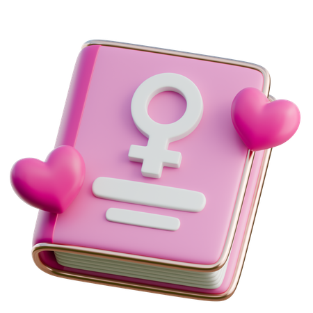 Livre de femmes  3D Icon