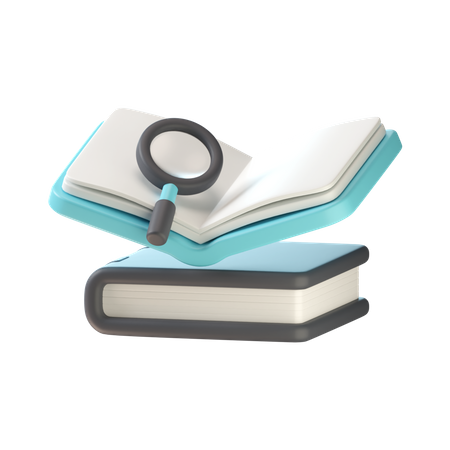 Recherche de livres  3D Icon