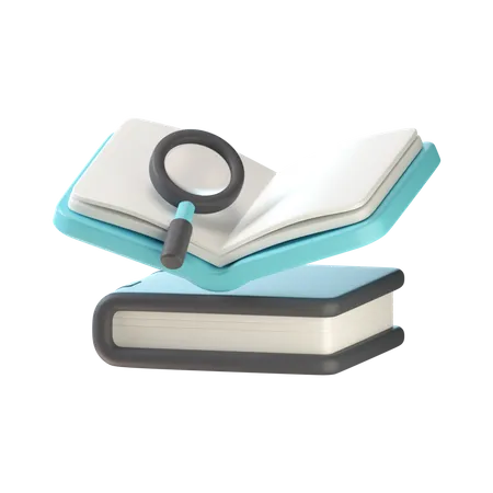 Recherche de livres  3D Icon