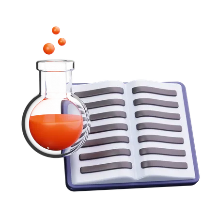 Livre de science  3D Icon