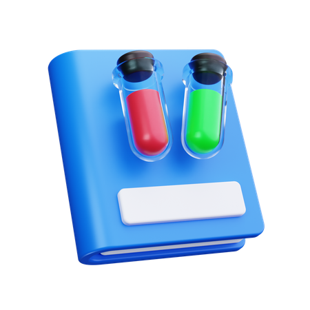 Livre de science  3D Icon